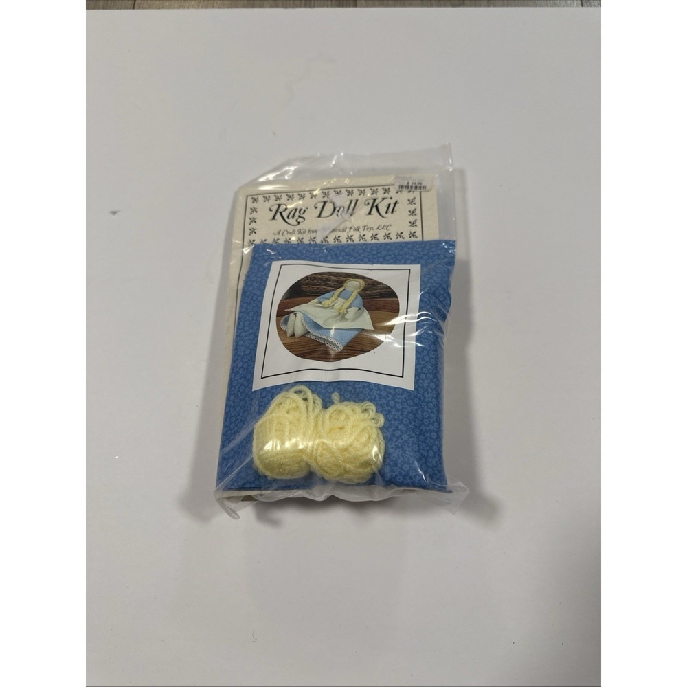 Historical Folk Toys Rag Doll Craft Kit 4715 Blonde Blue Dress Cloth Doll 2004